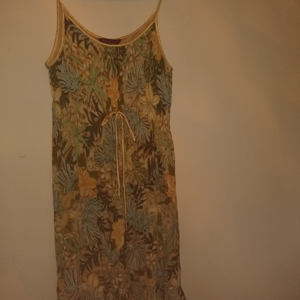 Ladies dress with matching shawl for cool nights
